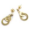 Les Trésors De Lily [N2907] - Gold Plated 'Choréographie' Earrings - 22x11 Mm