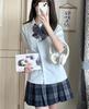 QOOLY Cosplay Uniform JK Halloween High School Girl Junior High School Student Party Long Size S 4-Piece Set, Skirt, Costume, Uniform, Uniform,