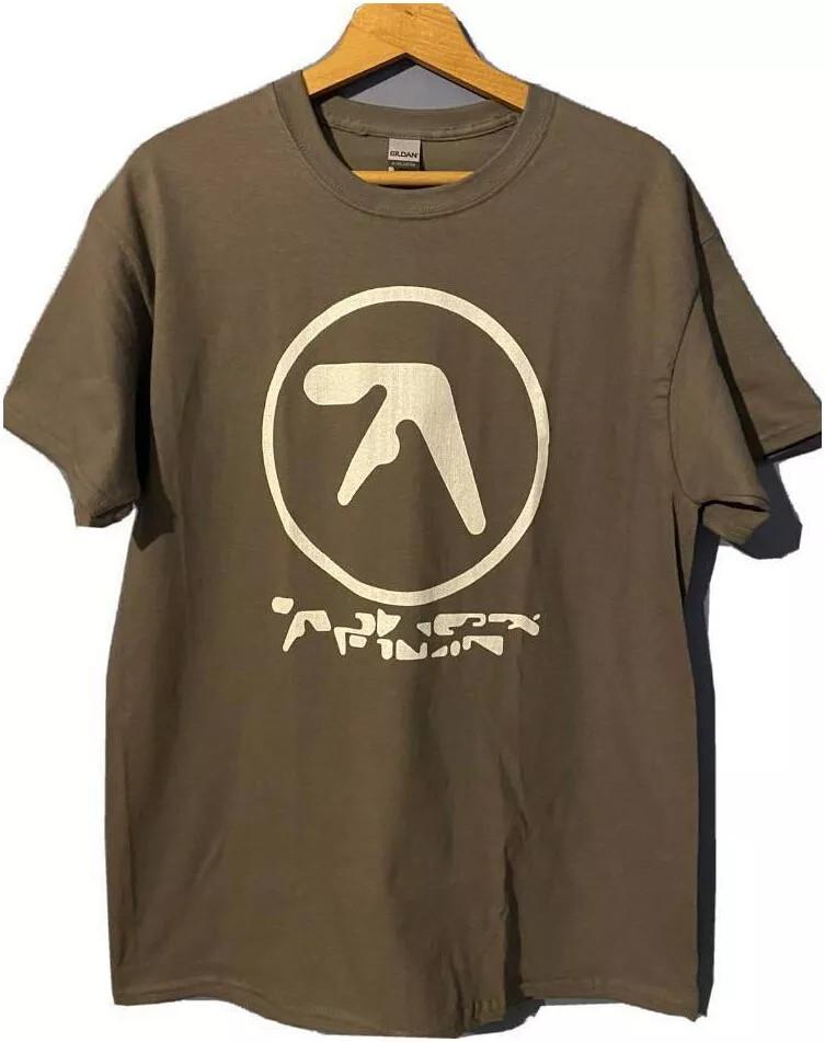 

Aphex Twin Вугільна Бавовняна Футболка З Коротким Рукавом Повний Розмір S-5XL Унісекс XL