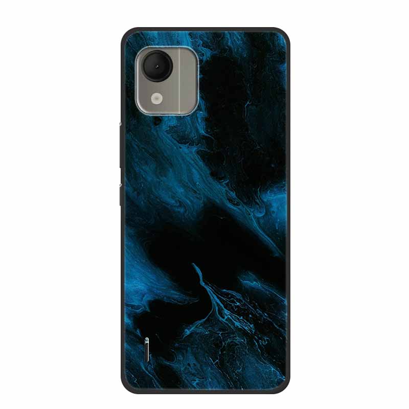 For Nokia C110 4G Case Luxury Silicone Back Cover for NokiaC110 Phone Coque C110 2023 Protector Shockproof Colorful Capas Bumper