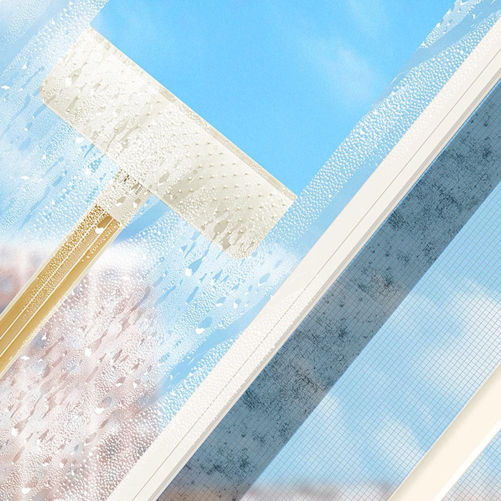 Scratch-Free Window Mesh Scraper Adjustable Head Squeegee Wiper Cleaning Tool  Mirror Cleaning