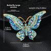 Vintage Crystal Diamond Butterfly Brooch Women's Premium Sense Animal Insect Brooch Clothing Accessories Eco-Friendly Brooch
