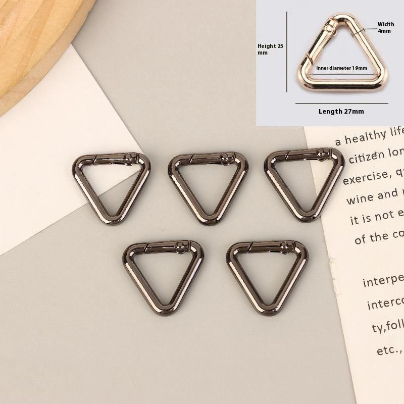 5Pcs Star Duck Flower Shape Spring Ring Open Buckle Carabiner Snap Clip For Leather Bag Handbag Belt Strap Connector