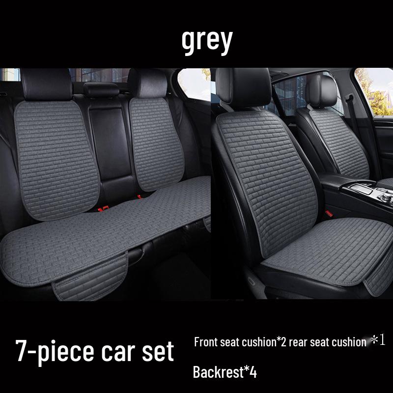 Cushion Linen Backrest Car Universal Nonslip Wearresistant Comfortable For All Seasons