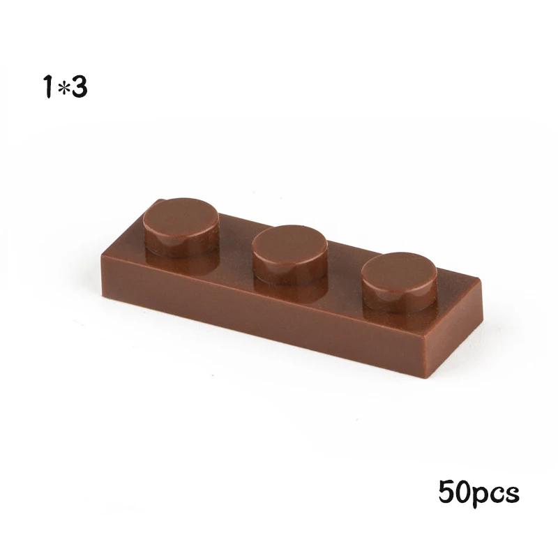 50pcs Plate 1x3 3623 Compatible with Famous Brand Building Block Classic Building Blcok Toys MOC DIY