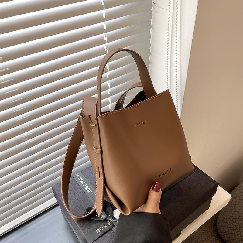 

Women Bag Handbag Simple Fashion Shoulder Bag Luxury Messenger Bag PU Leather Bucket for Women Brand Crossbody 21cm13cm19cm