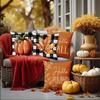 Herbst Kissenbezüge Sofakissenbezüge, Thanksgiving Kürbis Blätter Dekorationen für Sofa Zuhause Veranda