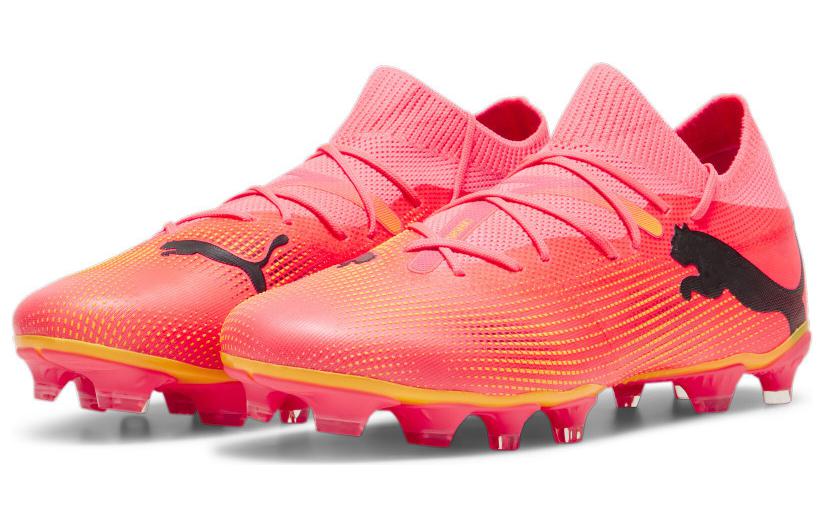 Puma FUTURE 7 MATCH AG Kunstrasen FG Festboden Dämpfung, Verschleißfeste Fußballschuhe Herren Rot 107715-03