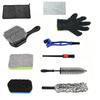 Motorbike Detailing Tool Set, 10-Piece Cleaning Kit Scratch-Free Wheel Ceaning Kit for Broad Wiping, Narrow Gaps, Bodywork, Wheel Areas & Routine
