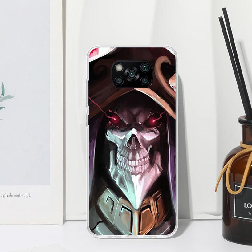 Overlord Anime Phone Case For Xiaomi Poco X7 X6 X5 M7 M8 Pro F7 Ultra Redmi 15C 15 13C 13 12C 12 10 10C 10A Art Fundas Poco X7 X