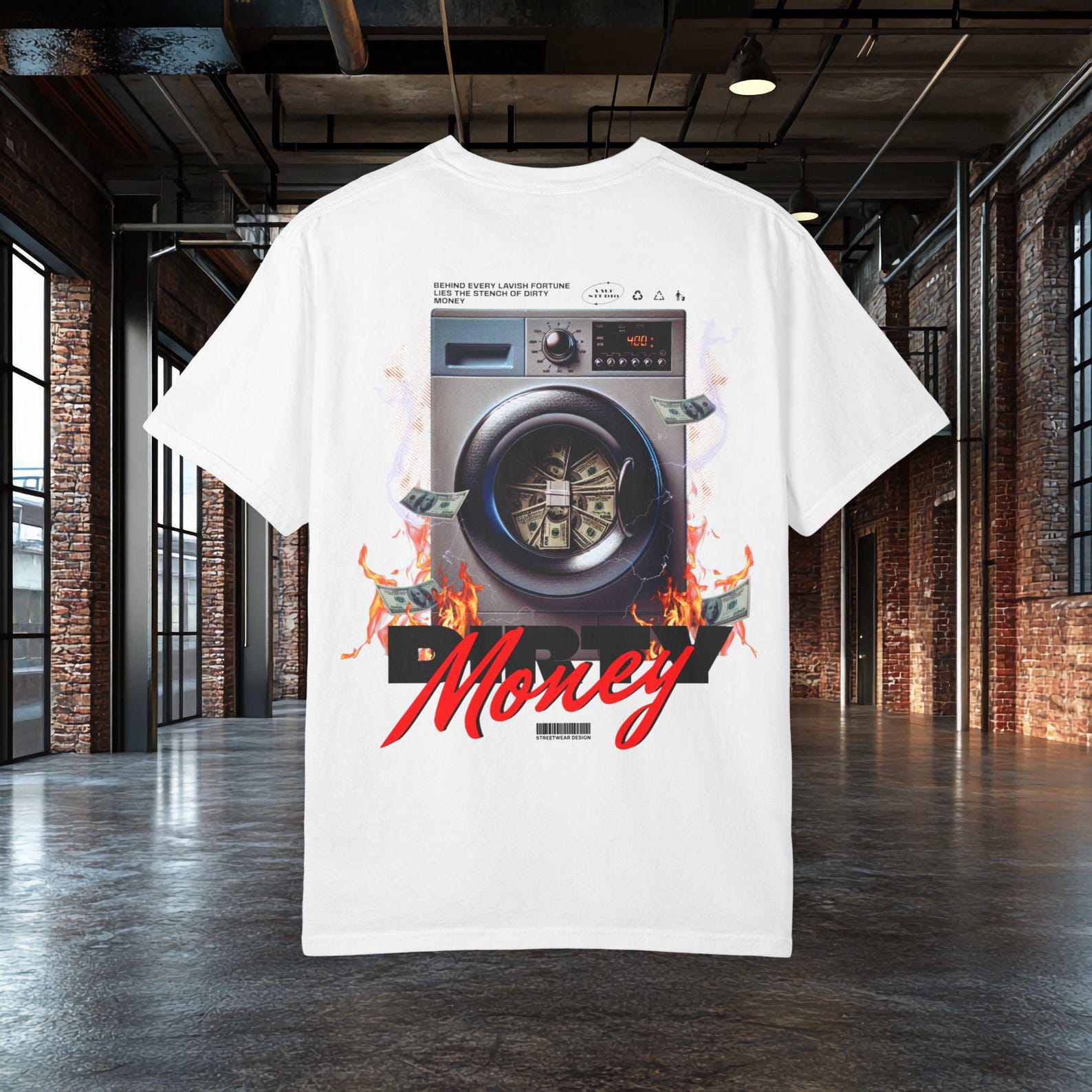 Dirty Money Shirt | Streetwear Graphic Tee | Hustle Money Shirt | Urban Streetwear T shirt | Hip Hop Graphic Tee | Trendy Streetwear A.M.F S