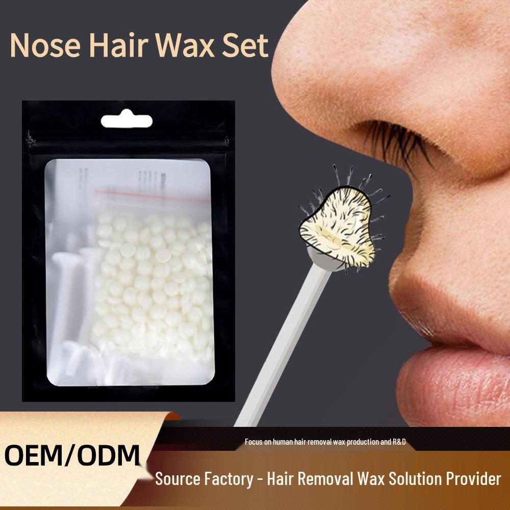 Unisex Nose Hair and Eyebrow Wax Kit with Beeswax Depilatory Sticks