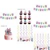 Vibrant Gabbys Dollhouse Theme Party Decorations Including Balloons Cake Topper And Banners
