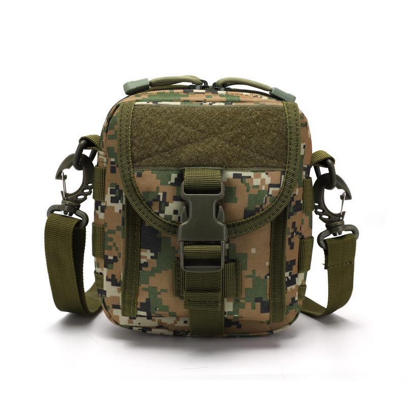 Camouflage Tactical Waterproof Shoulder Messenger Bag with Molle Accessories