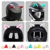 Samochód motocykl kask rowerowy kot piękna dekoracja uszu motocykl terenowy twarz pełny kask terenowy samochód diabelskie rogi Casco Moto