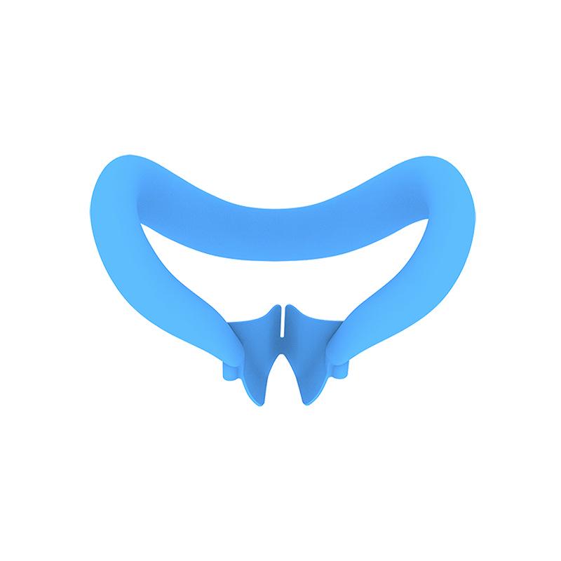 

Silicone Face Cover for Meta Quest 3: Light-Blocking, Sweatproof, Retractable VR Eye Mask синий