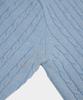 BIRBANTE Soft Washable Cable Collar Knit - Sky Blue