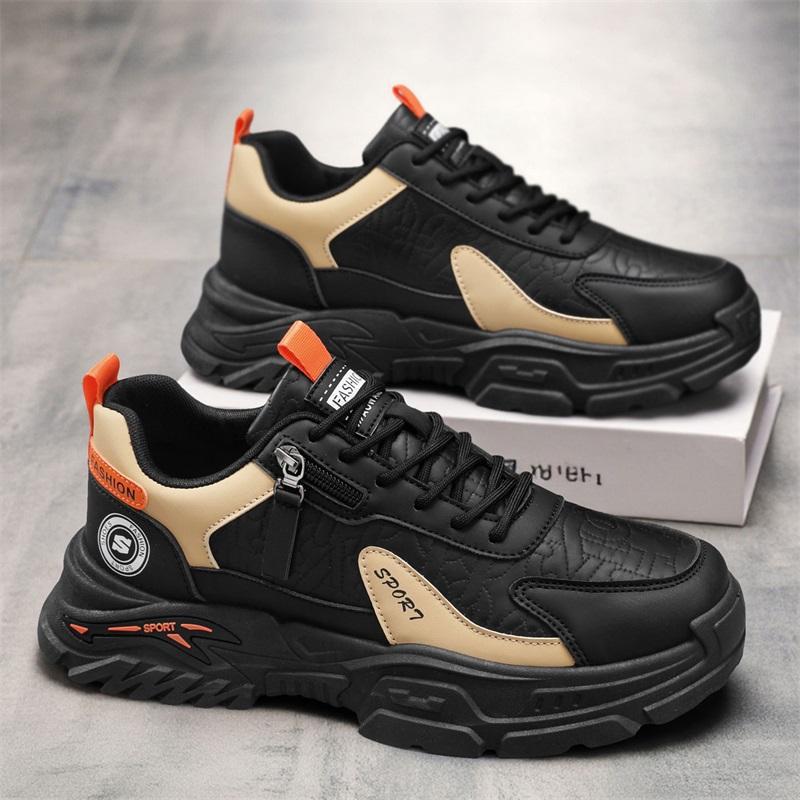 Autumn 22 sports and leisure board shoes platform heightening sports Forrest Gump leather shoes 39