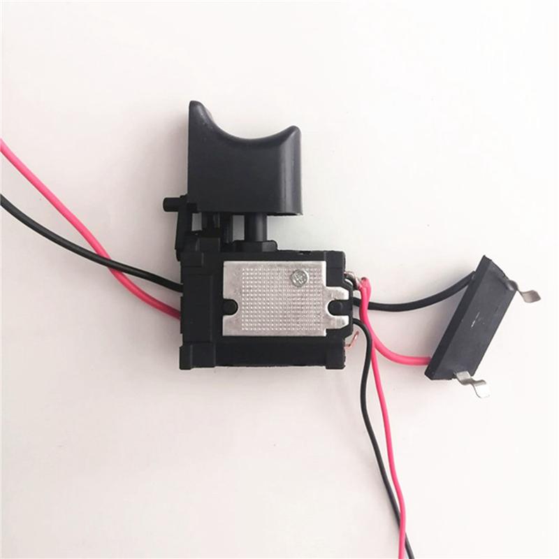 3X 7.2V- 24V Drill Speed Controller Drill Switch Lithium Battery Cordless Drill Speed Control Trigger Switch With Light-B61B