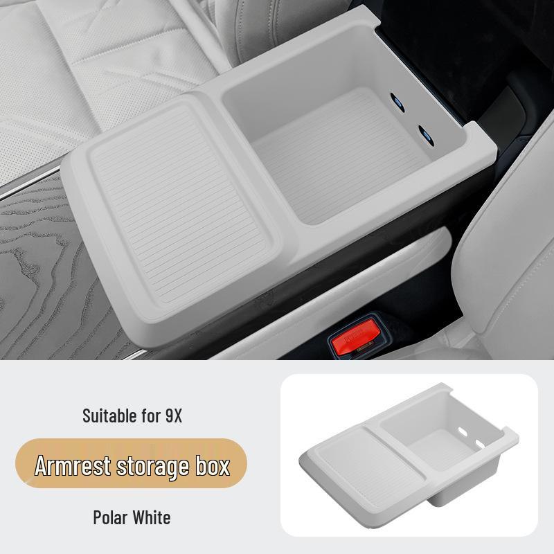 

Silicone Storage Box for Zeekr 9X Armrest - Car Accessories Organizer