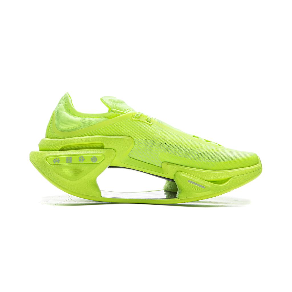 New LiNing Shadow 3.0 Cushioned Wear Resistant Breathable Rebound Low Top Running Shoes Unisex Neon Yellow Green ARRU005-26