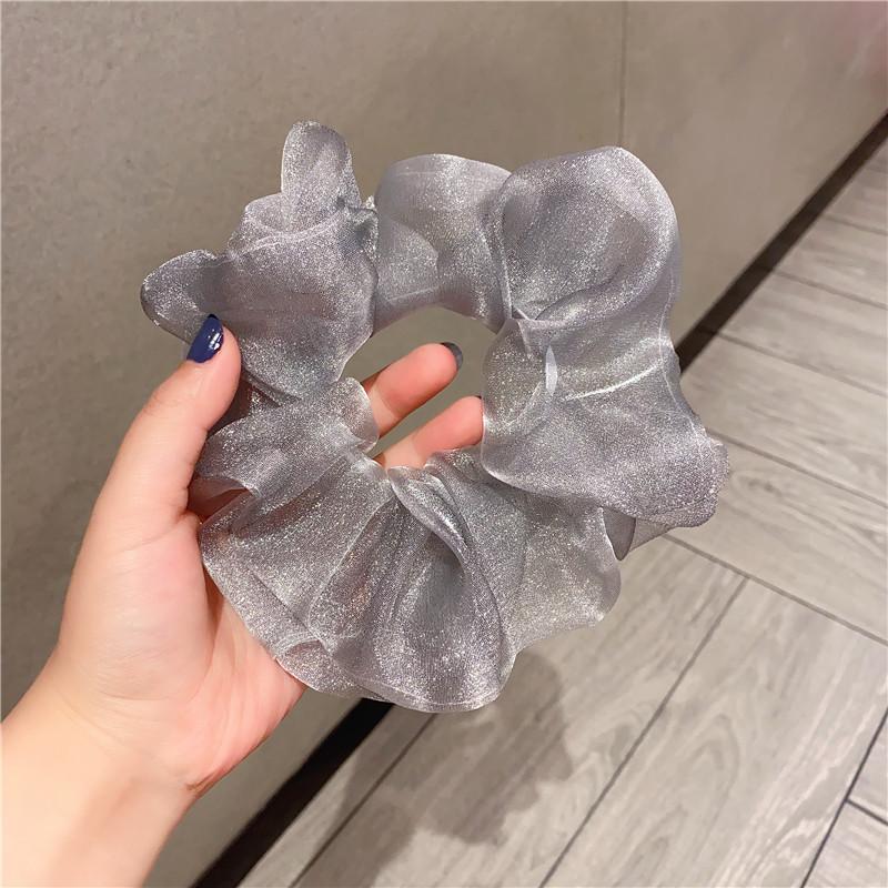 Large Mesh Hair Ring Women's Korean Style Simple Fashion Scrunchie Hair Accessories