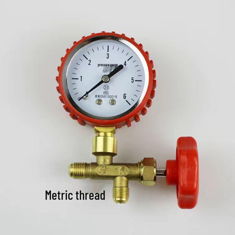 60kg Air Conditioner Tool Set with High/Low Pressure Gauges for Refrigerant Charging