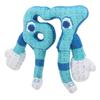 25cm STEAL A BRAINROT Blue No. 67 Plush Toy Cute House Dolls Game Surrounding Blue No. 67 Toys Soft Toys for Kids Birthday Gifts