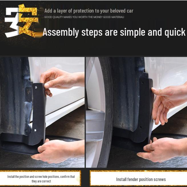 Lapače nečistot Lynk & Co 07: Blatníky na pneumatiky pro úpravu auta