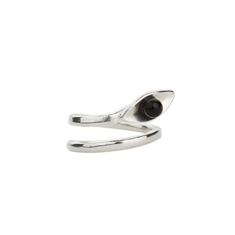 Meumdal REBBLE LEAF RING(BLACK)