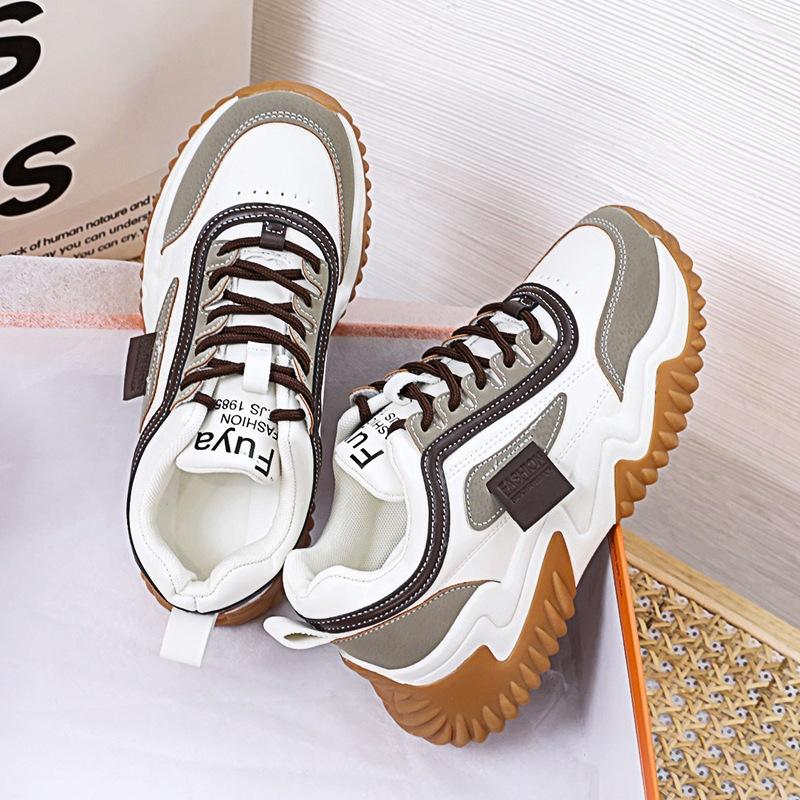 Spring and Autumn Women's Shoes New 2025 Popular Dad Shoes Children's Versatile Student Single Shoes Casual Versatile Comfortable Sports Shoes