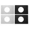 2Pcs Stainless Steel Door Lock Repair Plate Door Reinforcement Plate Door Handle Fixing Cover Filler Repair Backplate