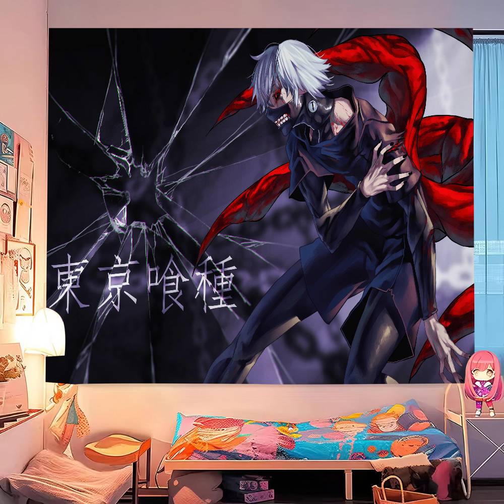 Anime Tokyo Ghoul Hanging Bohemian Tapestry Bohemian Wall Tapestries Mandala Cheap Hippie Wall Hanging