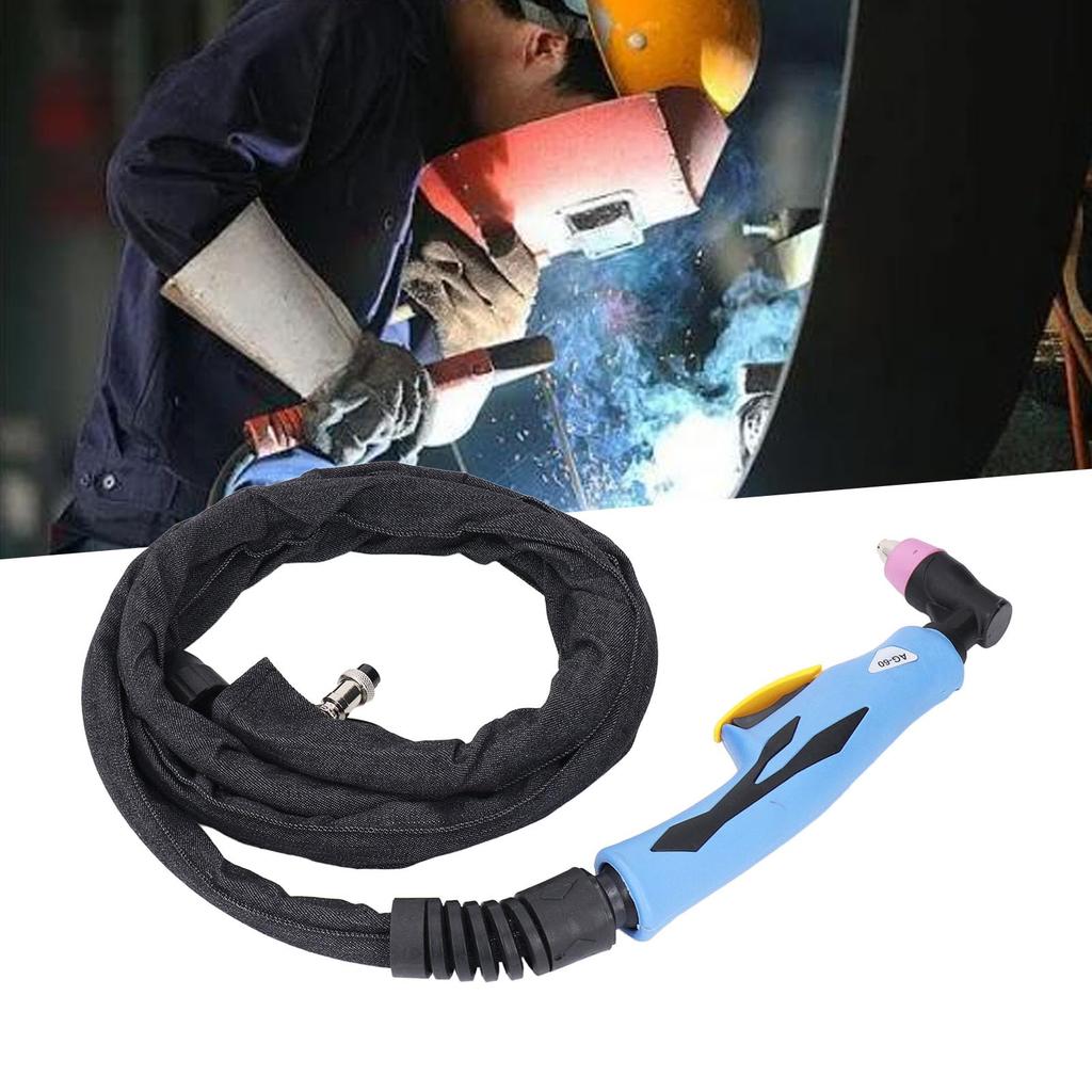 UAG60A Plasma Cutting Torch, 2.5m Cable, Pilot Arc Non-Touch Plasma Cutting Gun, Replacement Torch for Welding, Cutter Accessories