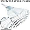 DOITOOL Adjustable Leaf Rake Expandable Gardening Rake Head for Lawn for Leaves Collection for Garden Use