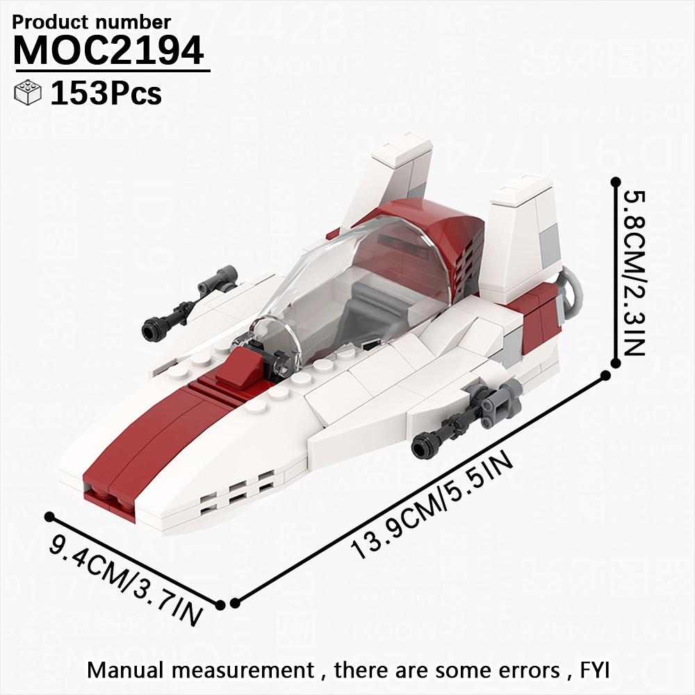 MOOXI Vollständigstes Weltraumkrieg A V X Y Kampfflugzeug Sci-Fi Film Erwachsene Bausteine Set MOC Steine Modellbausatz DIY Diorama Spielzeug