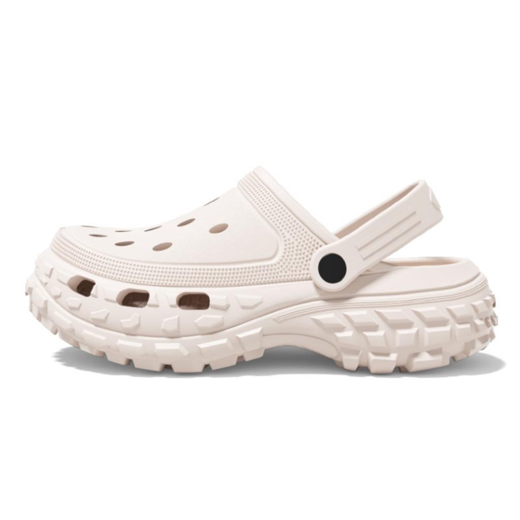 Super Soft EVA Thick Soled Perforated Shoes for Men To Wear In Summer, Anti Slip and Odor Proof, Couple Height Increasing Sandals