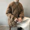 Winter Padded Jacket Women Autumn Korean Versatile Lightweight Rhombus Plaid Padded Jackets