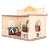 1:12 Scale Doll House Furnishings Plastic Miniature TV Tea Table Sofa Fireplace Flower Pots Living