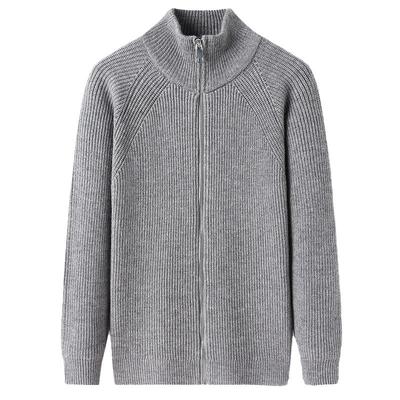 Autumn Men's Cardigan Thickened Knitted Jacket Young and Middle-aged Men's Loose Large Size Sweater
