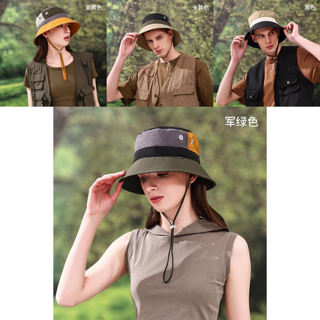 Sommer Sonnenschutz Fischerhut mit breiter Krempe für Outdoor-Wander- und Campingaktivitäten