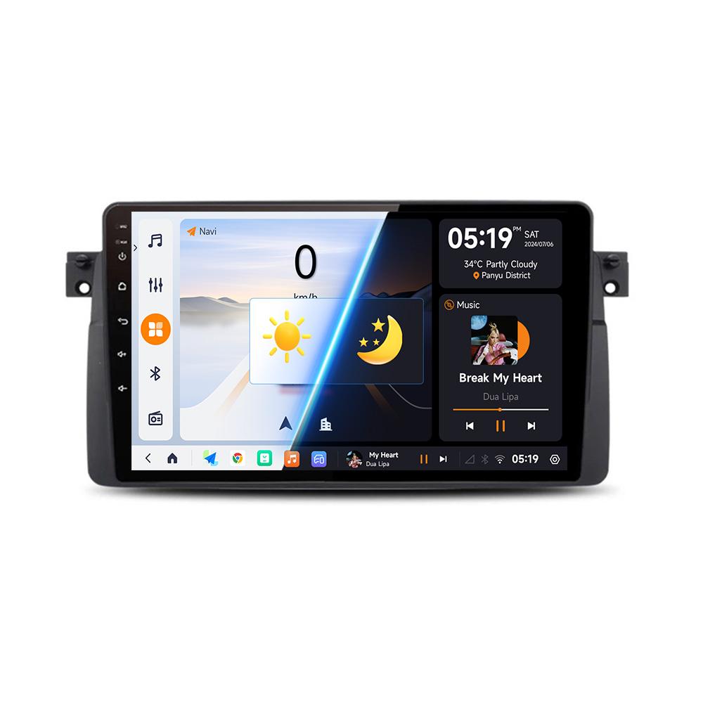 JIUYIN Android 13 For BMW E46 M3 318/320/325/330/335 1998-2006 Car Radio Multimedia Video Player Carplay Auto GPS Navigation
