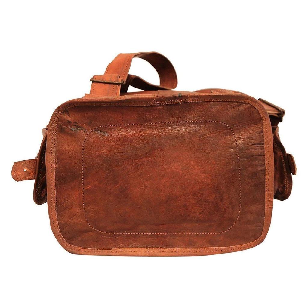 Leather Bag Backpack Laptop Men's Genuine Rucksack Travel Vintage Brown New