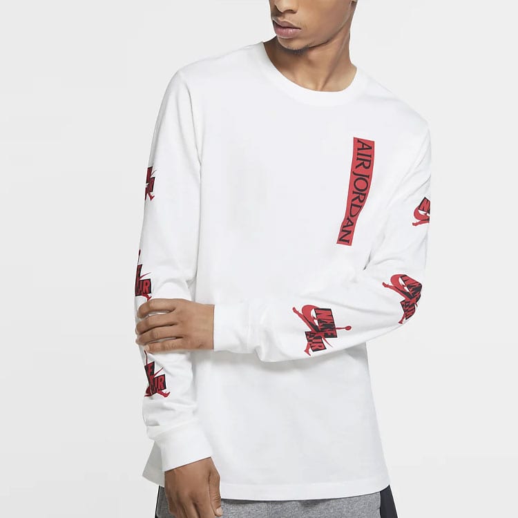 Jordan Sweatshirts Men's White Crew Neck Moderate Regular CN3504-100