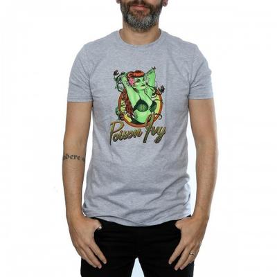 DC Bombshells Mens Poison Ivy Badge Heather T-Shirt