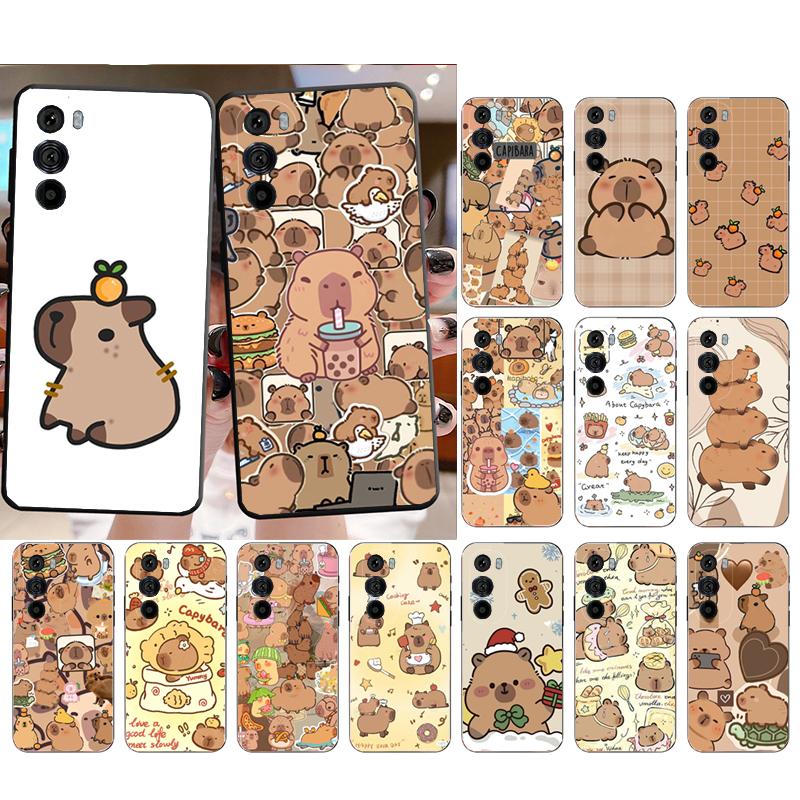 Capybara Phone case For Motorola Edge 50 40 Pro 50 40 30 Ultra Neo Fusion Moto G Play G Stylus G Power G 5G