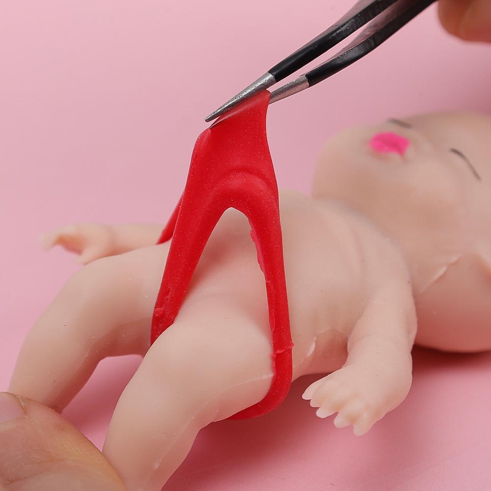 Mini Lalka Dłoń Dziecko Ściskana Zabawka Radości Urocza Symulacja Lalka Afrykańska Ściskanie Twarzy Zabawka Powoli Odbijająca Rekwizyt do Odprężenia i Uwolnienia dla Dorosłych