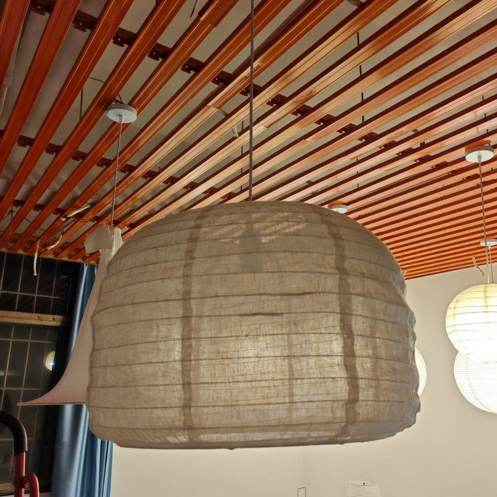 Přívěsné světlo z masivního dřeva ve stylu Wabi-sabi - Retro světlo šetrné k očím pro jídelny a bary