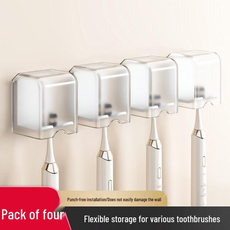 LIEI Suction Cup Wall-Mounted Toothbrush Holder