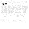 Christmas Window Clings 4PCS 2027 New Year Static Clings, Nordic Snow Town Snowflake Ornaments Stickers, Reusable Glass Decals for Shop